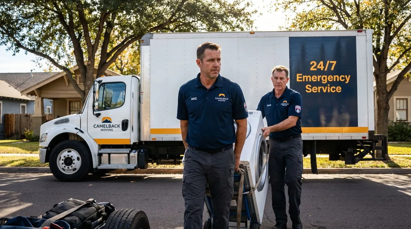 CamelBack Moving crew loading furniture in Midland City, AL